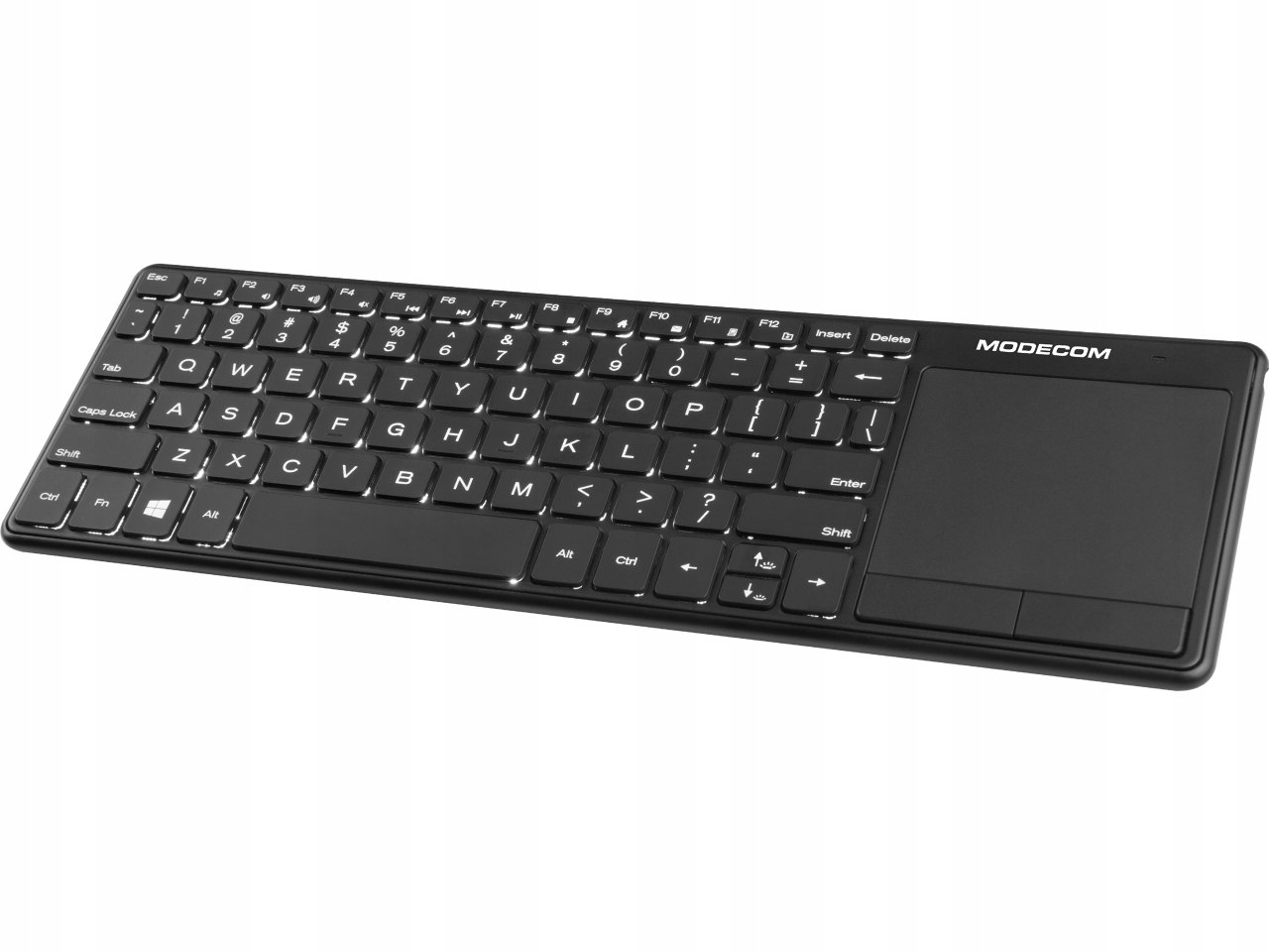 KLAWIATURA PODŚWIETLANA BEZPRZEWODOWA NOŻYCOWA TOUCHPAD CICHA MODECOM TPK2 Producent Modecom