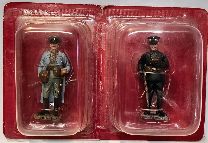 Figurka důstojníka ruské armády – Gorlice 1915, měřítko 1/32, Hachette Soldats De 14-18 č. 25 časopis.