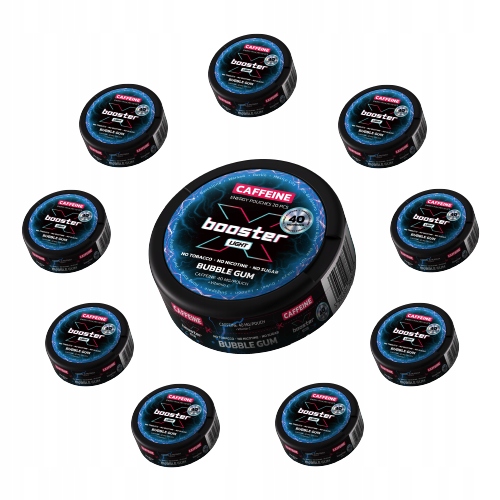 Energetické sáčky X-Booster Easy Boost Pack Bubble Gum 40 mg, 10 ks