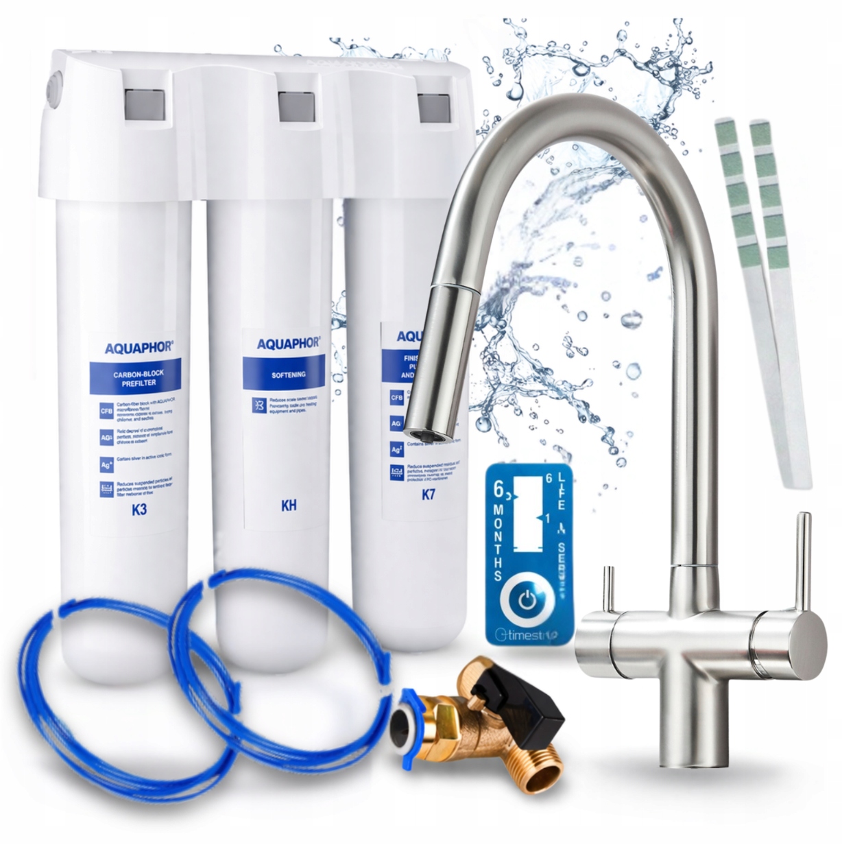 Filtr Na Vodu Do Kohoutku Aquaphor Křišťál H A Výsuvný Kuchyňský Kohout Pzh