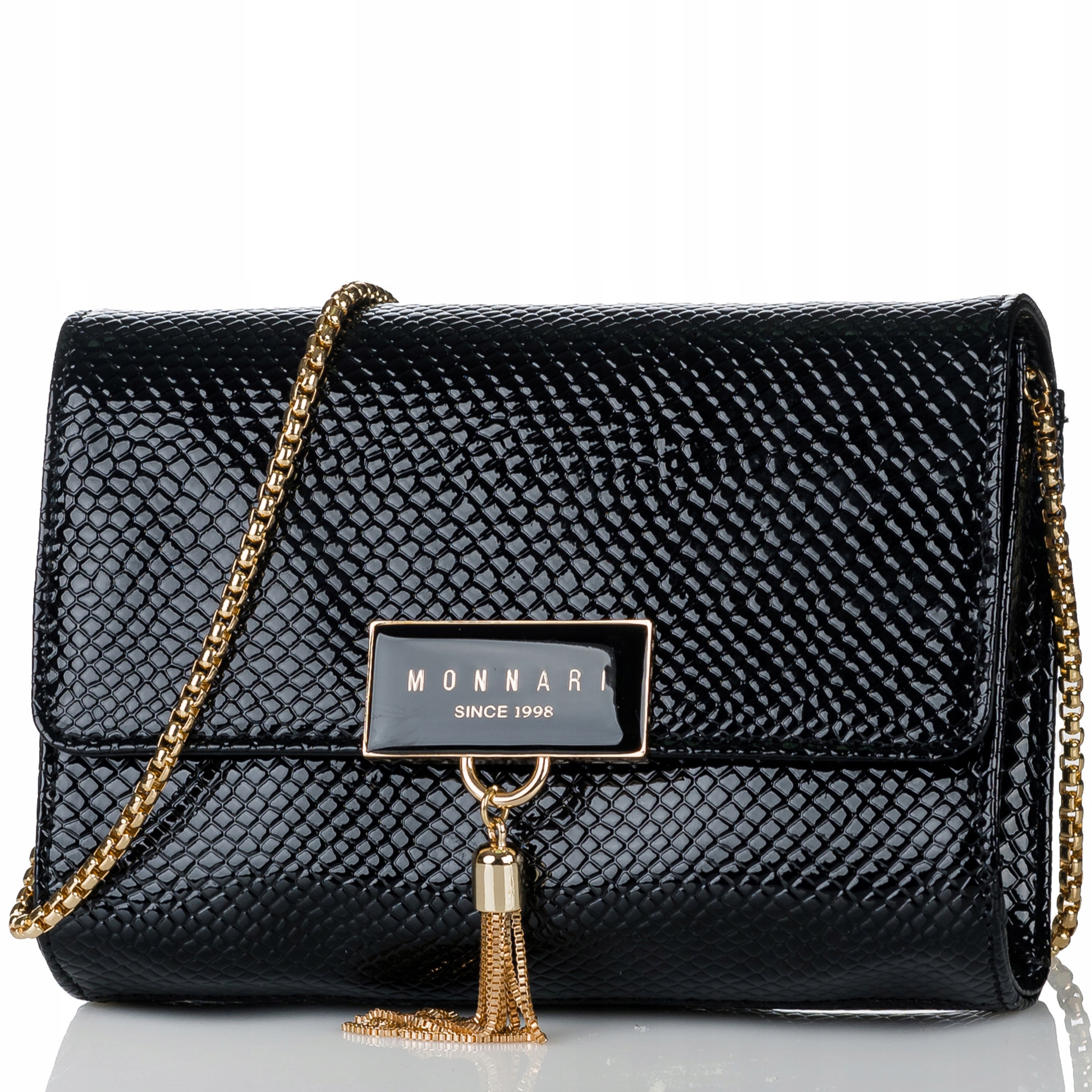 

Wieczorowa Torebka Monnari Kopertówka Czarna