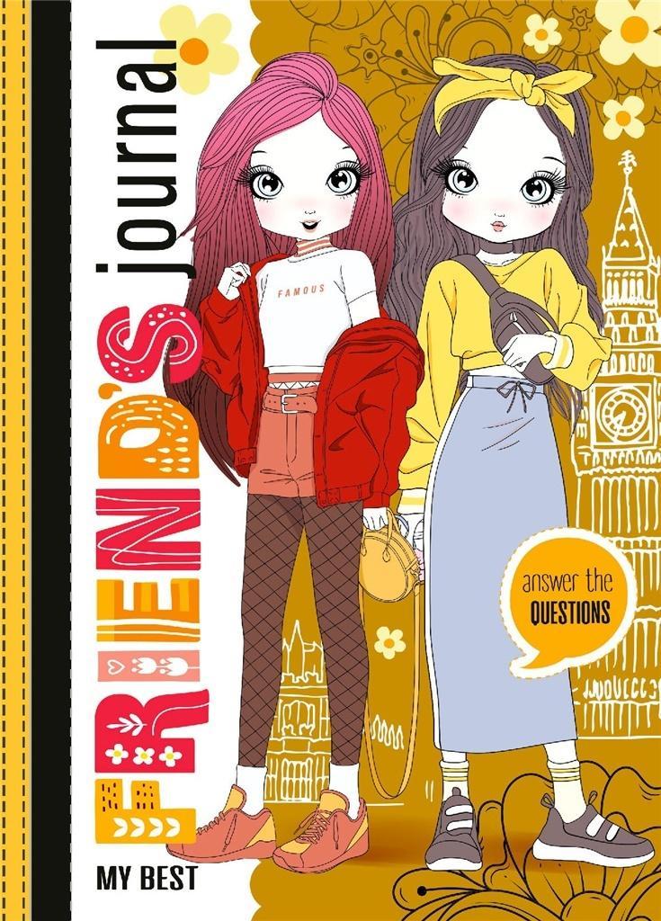 ZESZYT PRZYJACIÓŁEK 135X197/48K TW BROKAT ŻÓŁTY