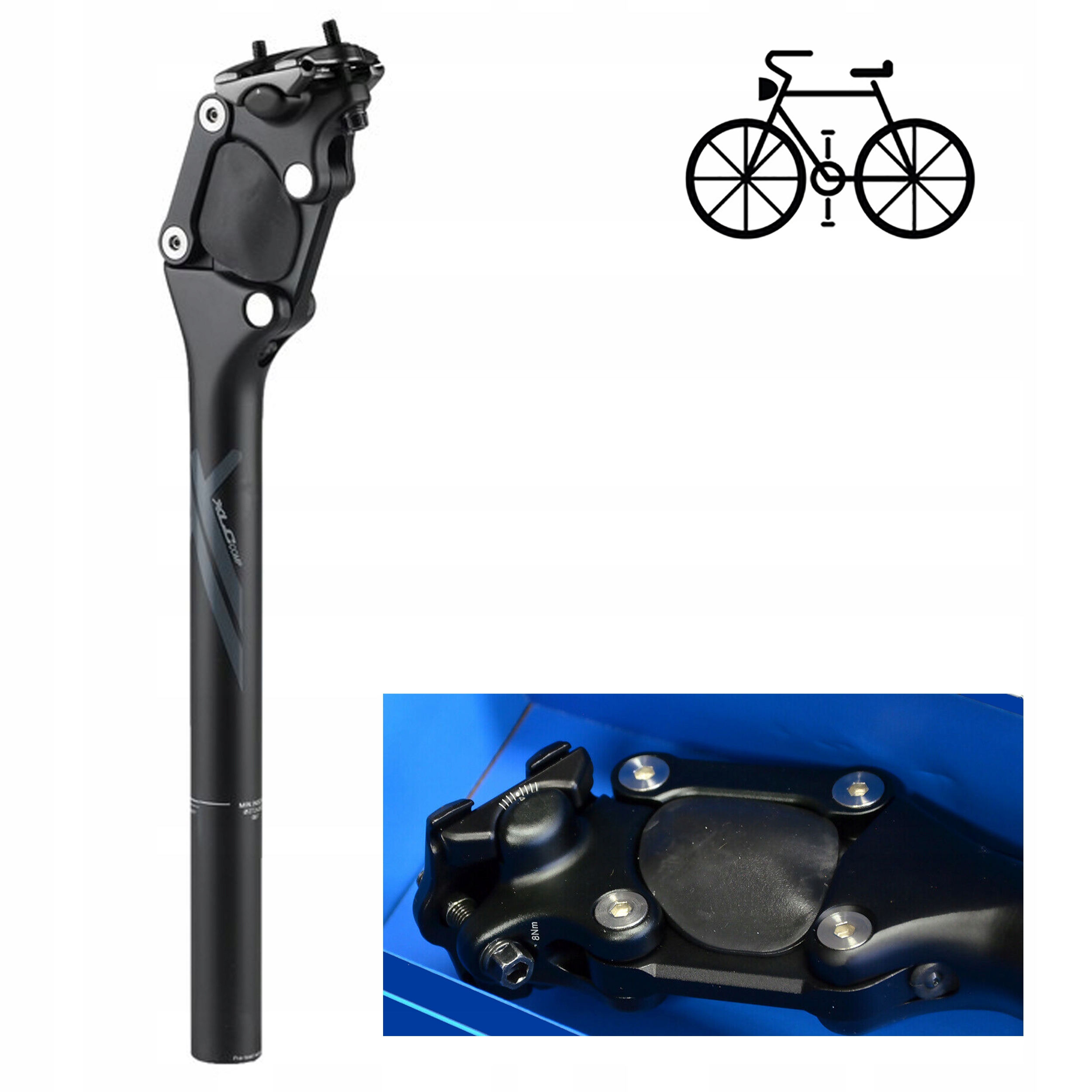XLC Sztyca Amortyzowana SP-S07 trek 27,2mm 70-85kg