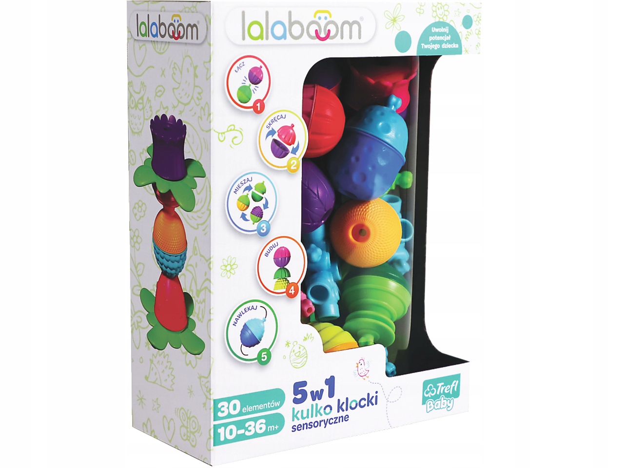

Zestaw kulko-klocków lalabom 30 elementów 61079