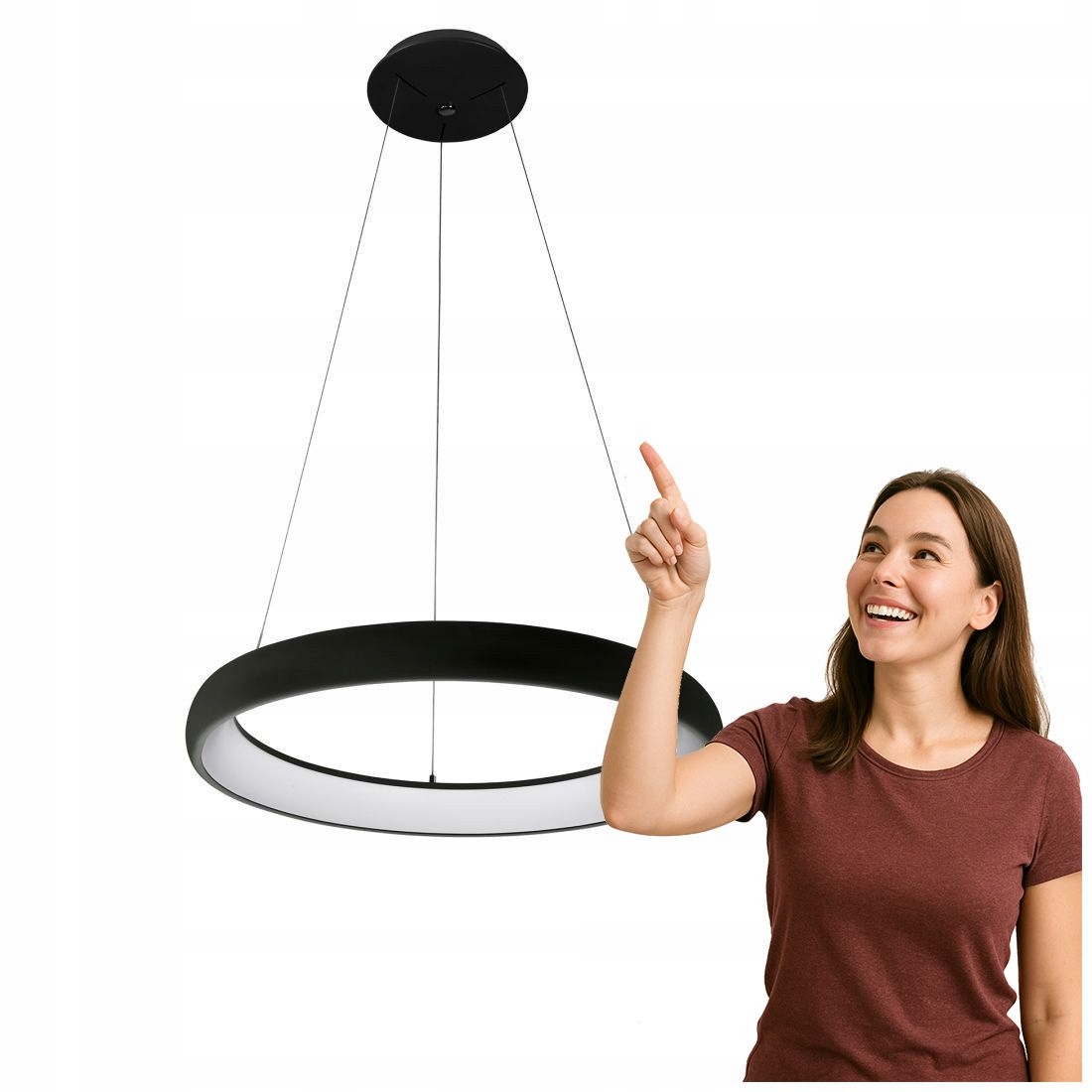 Závesná lampa Alessia 5280-850RP-BK-3 Italux