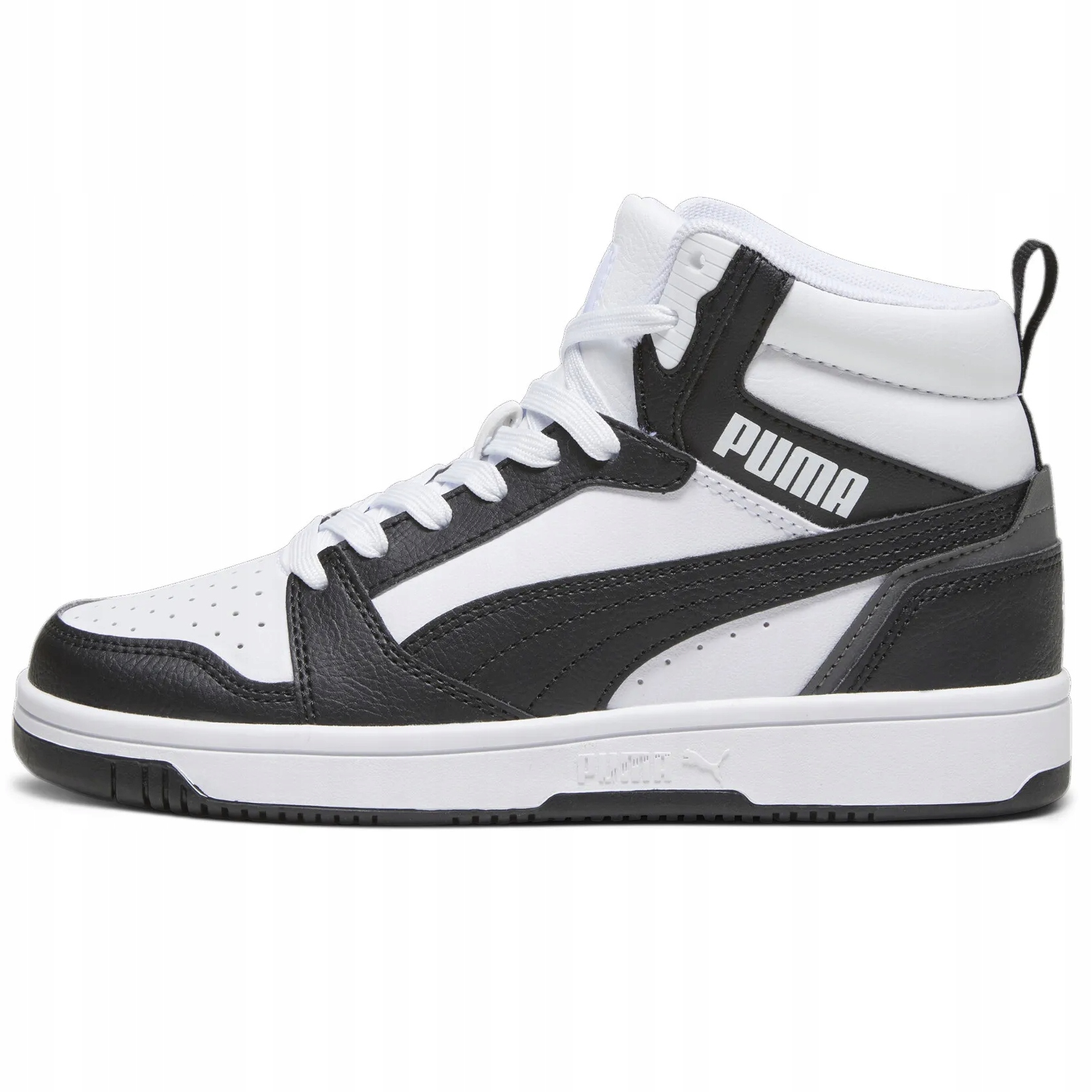 Buty damskie sportowe Puma Rebound V6 39383101 wysokie białe czarne 38.5