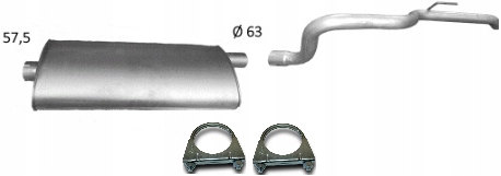 Jeep Grand Cherokee 4.7 3.1 D Tlumič Komplet