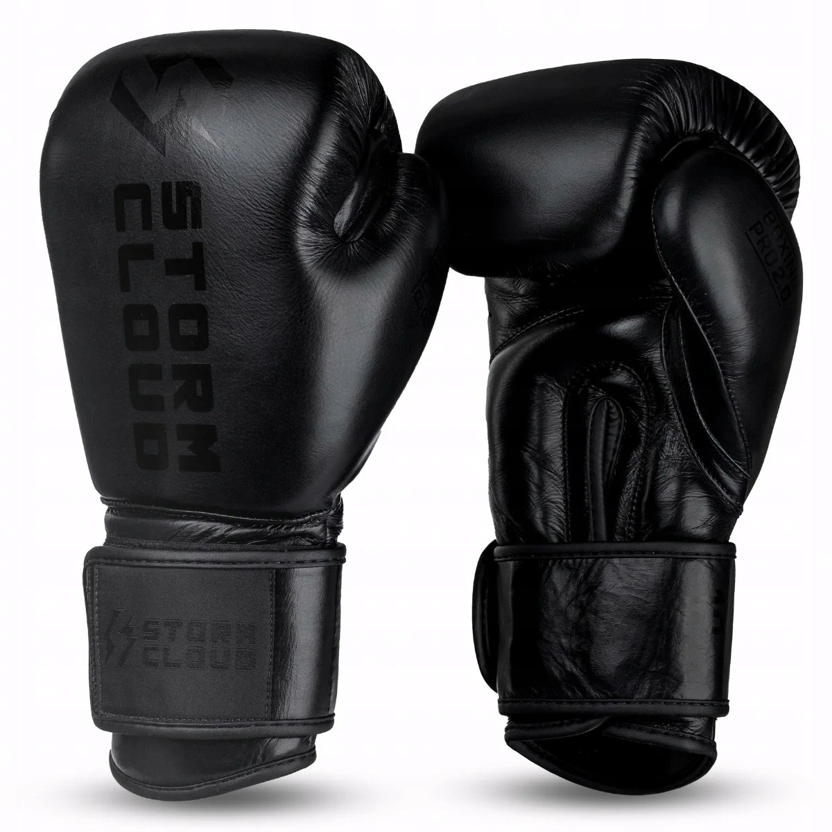 StormCloud Boxerské rukavice z hovězí kůže Boxing Pro 2.0 Černé 16oz