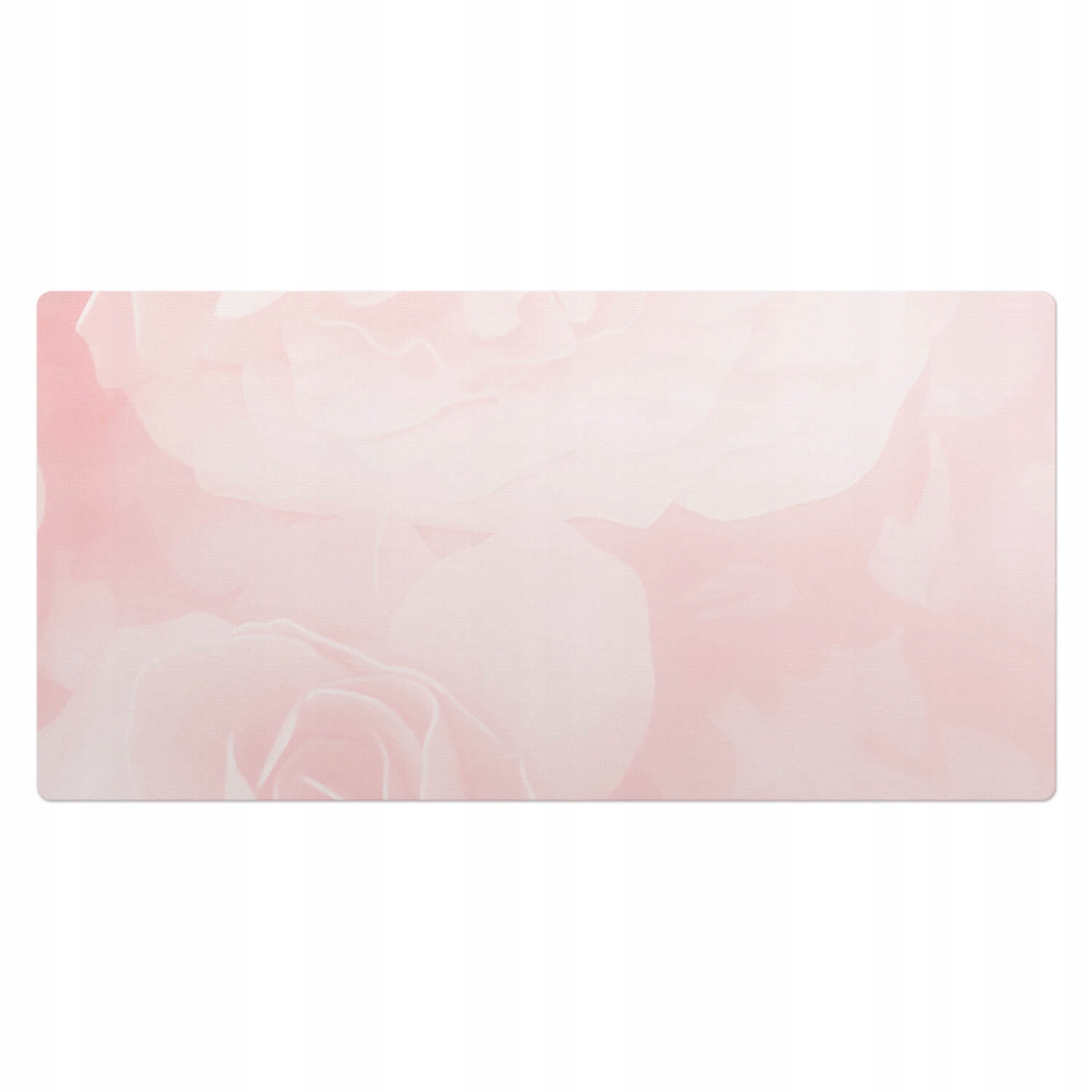 Podložka na psací stůl pro hráče Jemné vzory růží v pastelovém stylu 100 x 50 cm