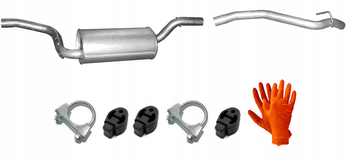 FORD FOCUS C-MAX 1.6 1.8 2.0 (2003-2010) TŁUMIK ŚRODKOWY + RURA KOŃCOWA