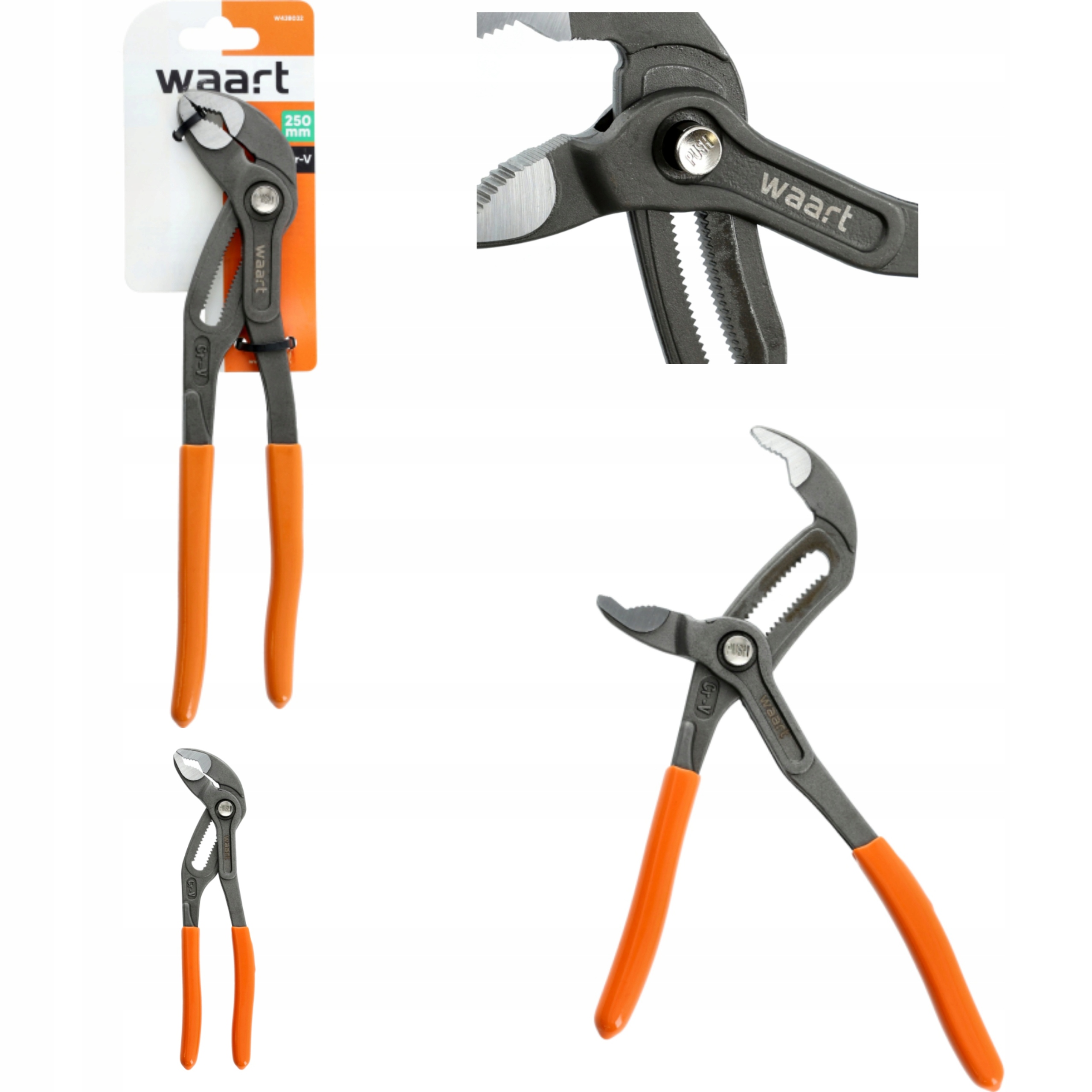 Waart,klucz,szczypce Nastawne Do Rur Typ Cobra 250mm 0-2" Solidne