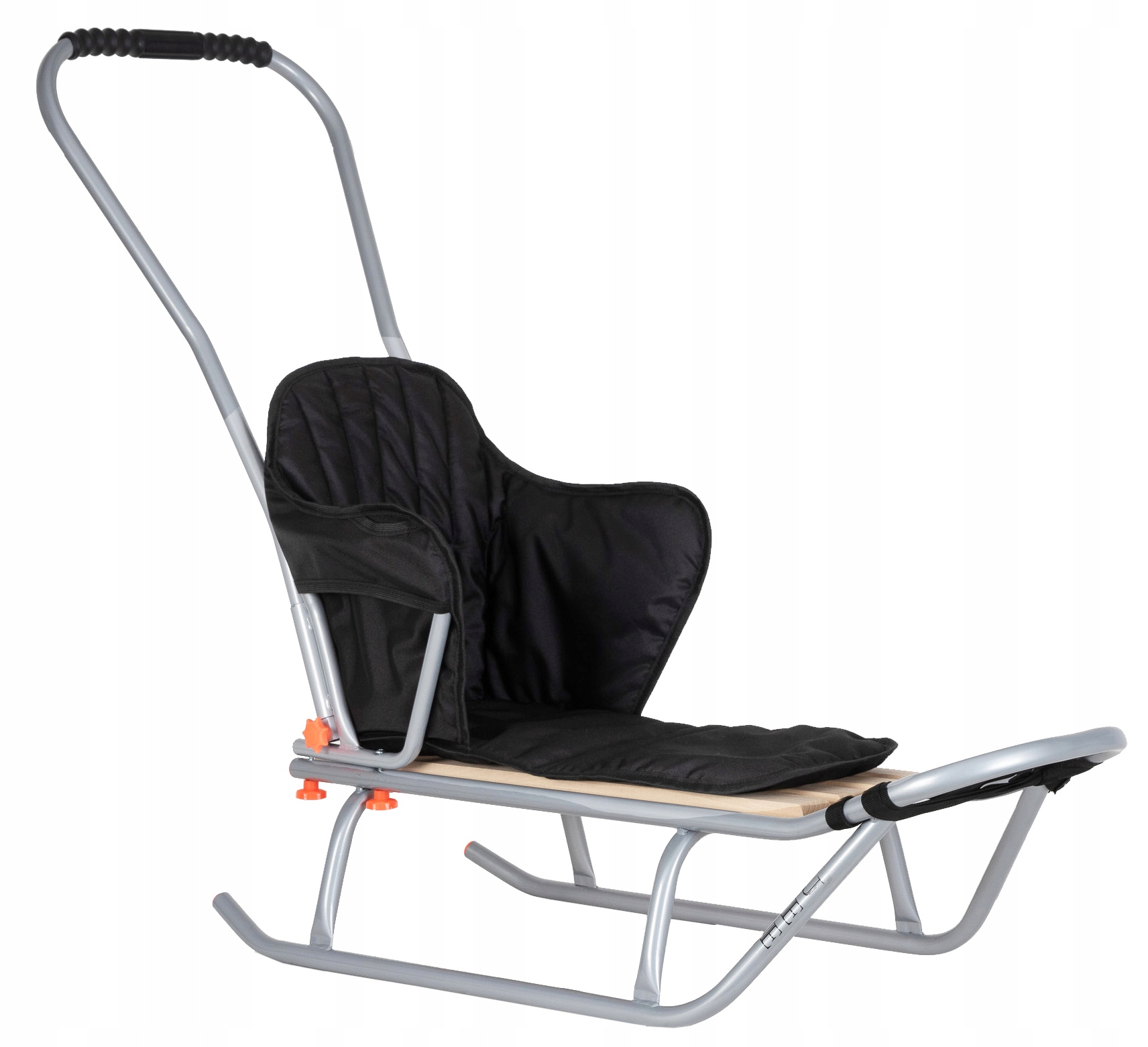 Metalowe sanki tradycyjne Jee M Oparcie Materacyk Pchacz