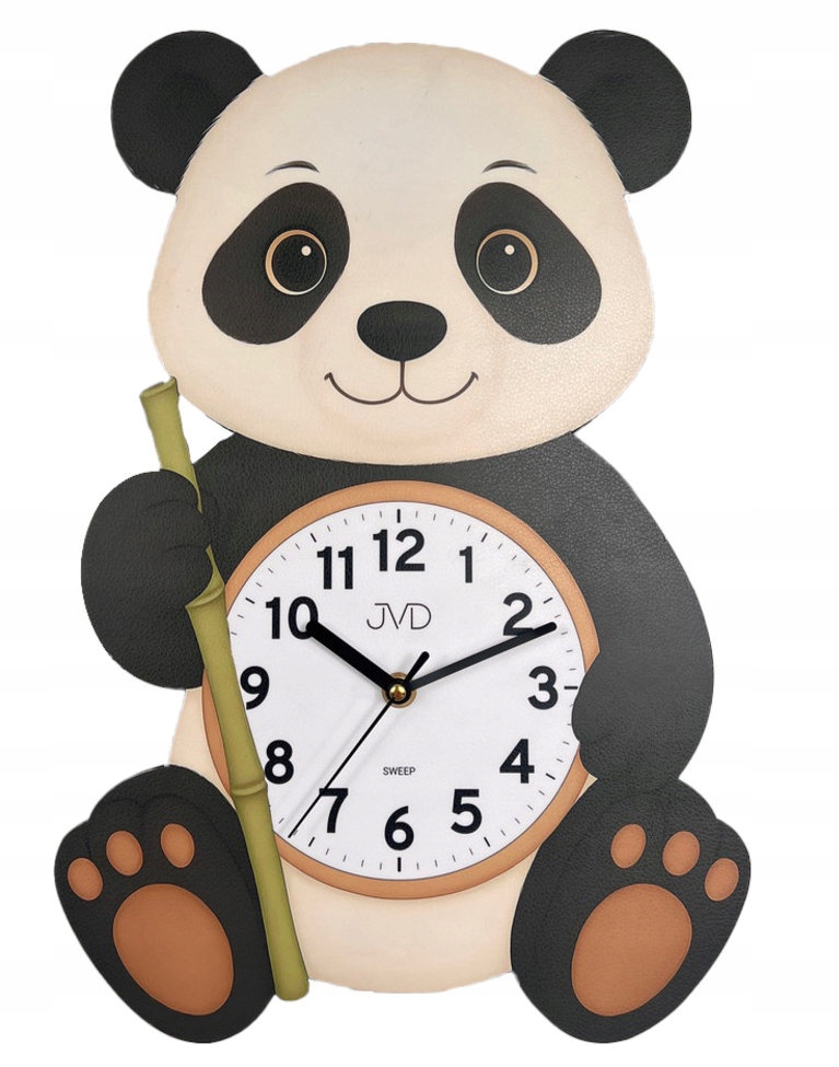 Velké Nástěnné Hodiny Medvídek Panda Do Dětského Pokoje Jvd HJ113 27x40 cm