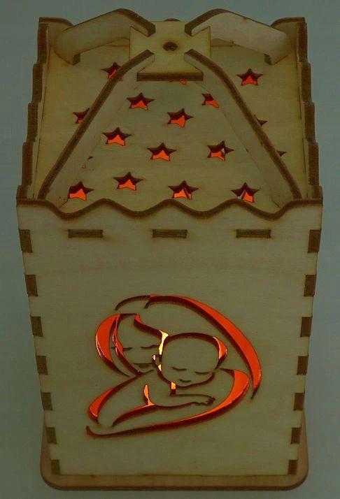 LAMPKA RORATY WITRAŻ Lampion ADWENTOWY + BATERIE Marka inna