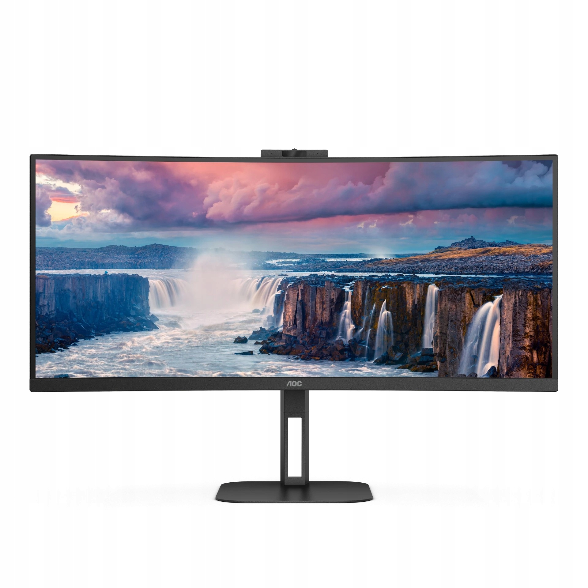 Led Monitor 34" Aoc CU34V5CW/BK Va panel 3440x1440 px 100 Hz Hdmi Dp