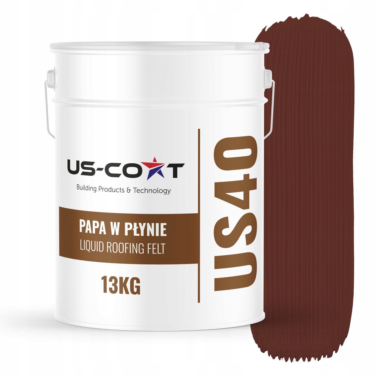 Tekutá Papa 13 Kg, Údržbár Striech, Hydroizolácia, Ochranná Farba, Hnedá
