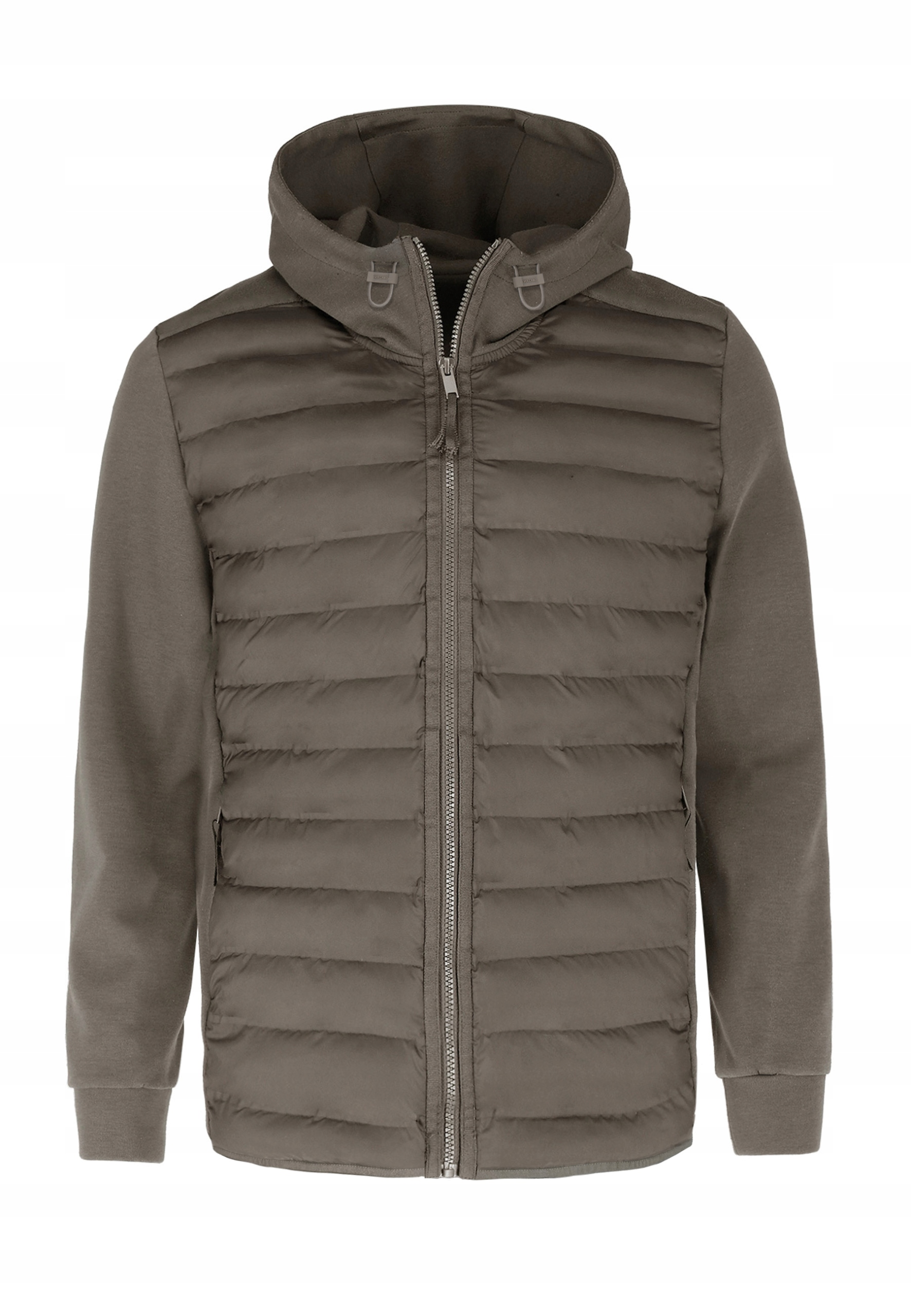 Pánská Mikina S Kapucí Prošívaná Béžová Volcano B-klark S