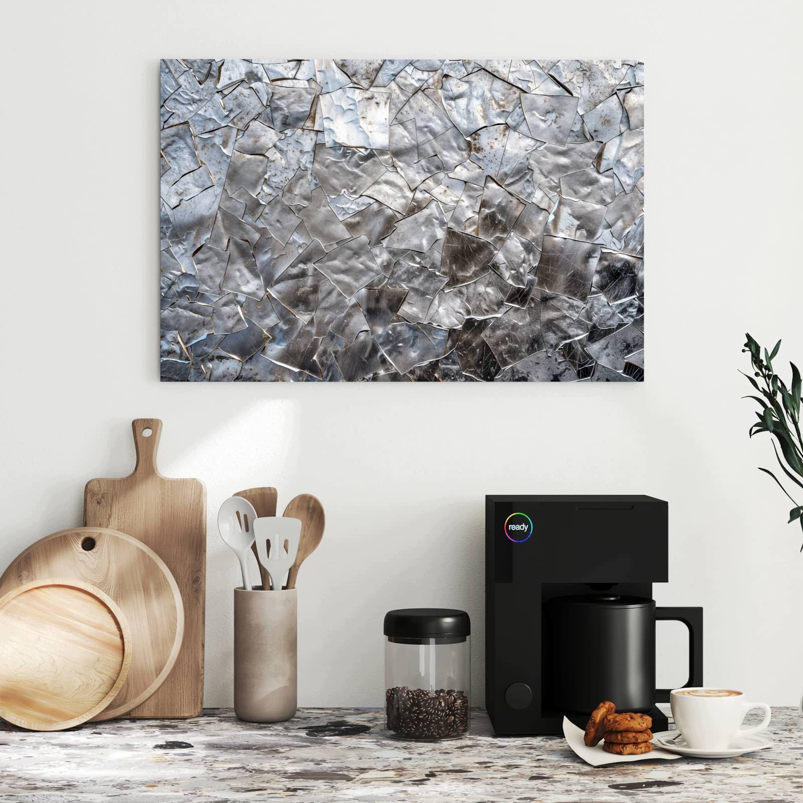 Magnetická tabule Kovový Mozaika 60 × 40 cm