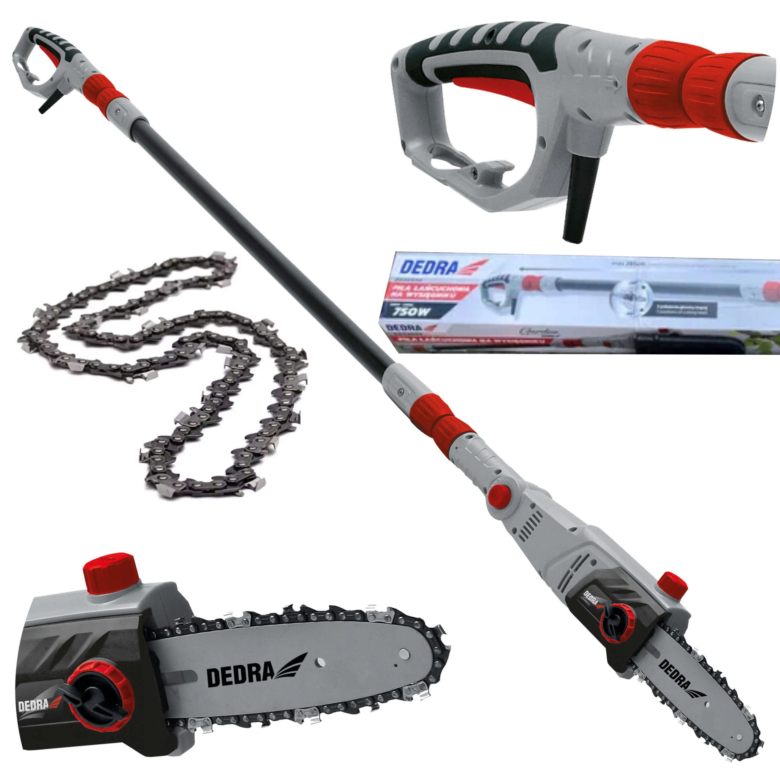 

Dedra DED8699 Piła Pilarka Teleskopowa Gałęzi 750W