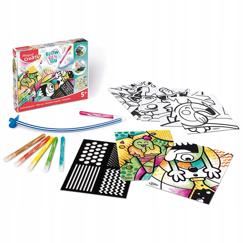 Dmuchane Flamastry dla Dzieci Zestaw ARTYSTYCZNY Szablony + 6 kol. Maped EAN (GTIN) 3154141461224