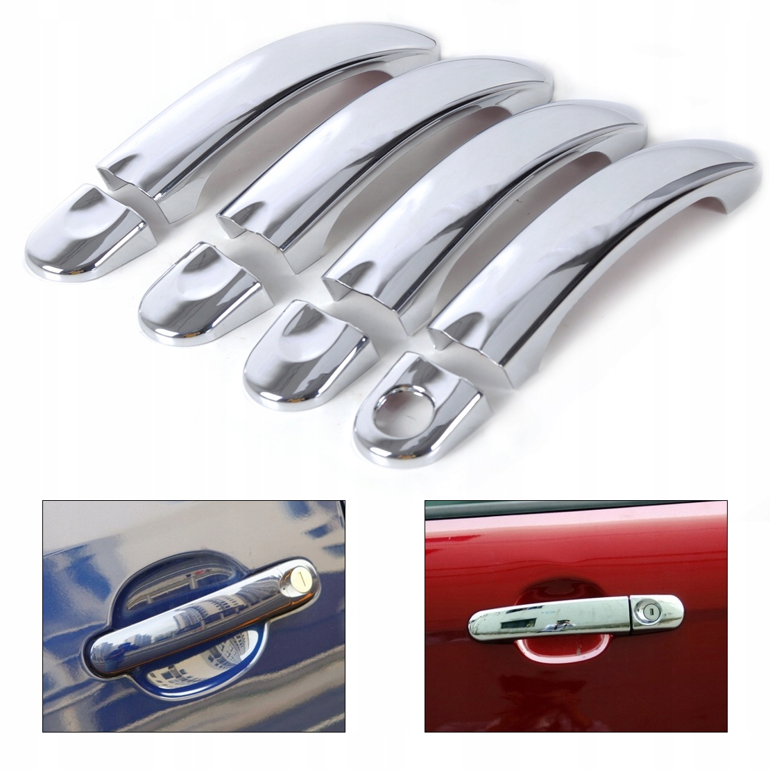 Стальные хромированные дверные ручки VW Golf Plus V