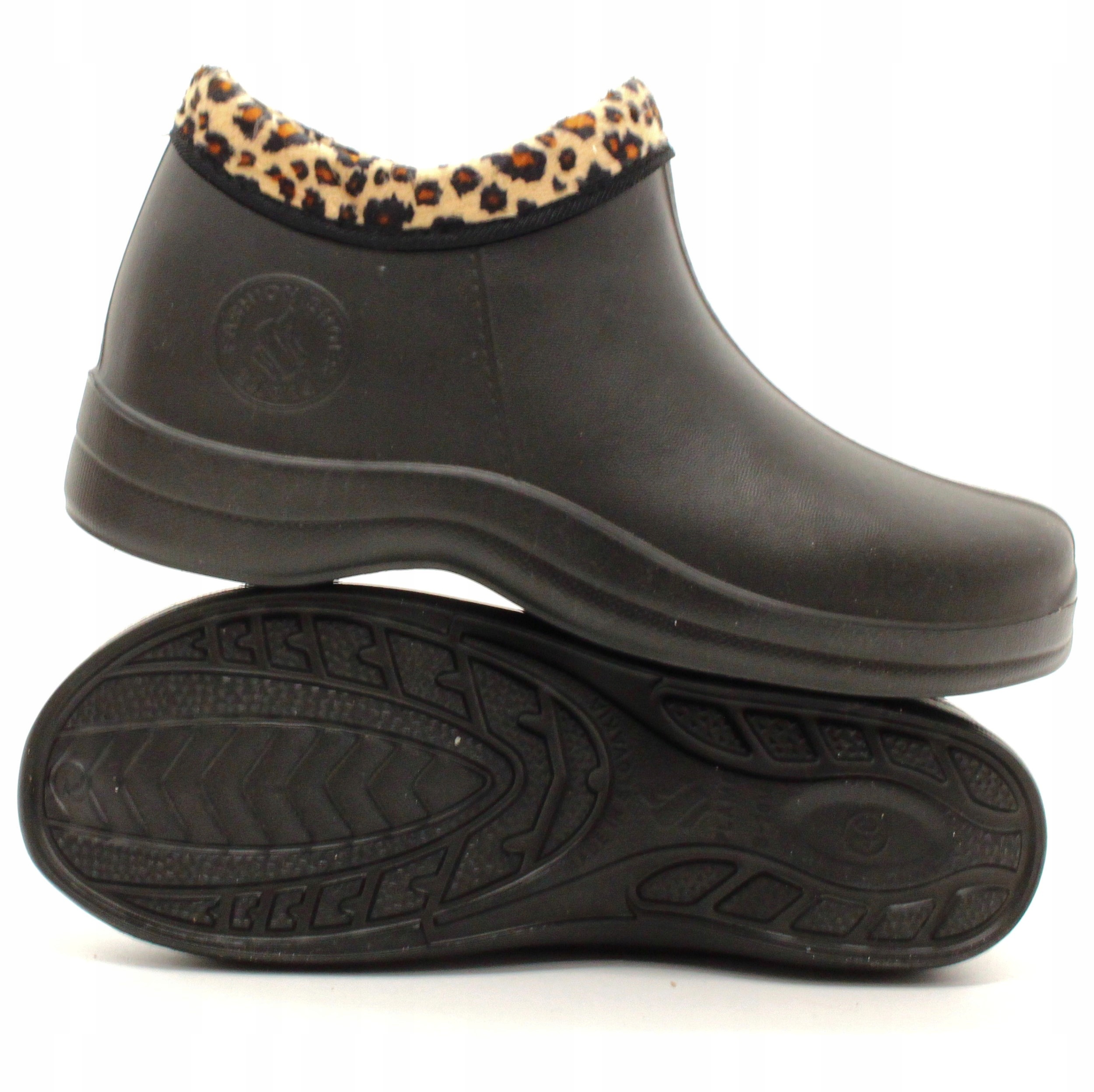 KALOSZE damskie gumowce piankowe KRÓTKIE OCIEPLANE Materiał zewnętrzny inny