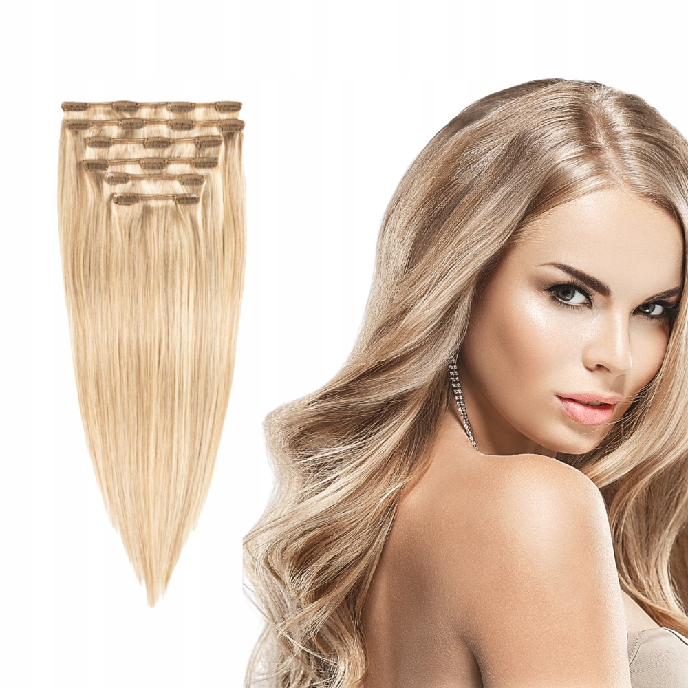 Clip In přírodní 120g 43cm #18/22 připínací