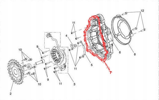 Uszczelka alternatora Triumph T1260823 T1260838 Producent R-Parts