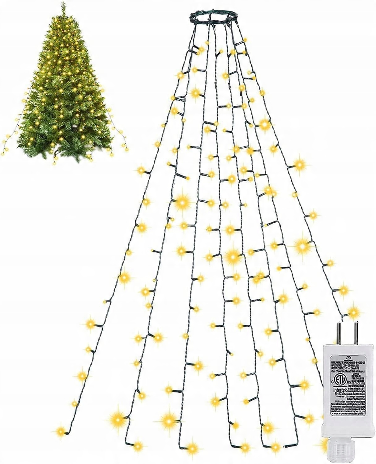 

Lampki Choinkowe Z Pierścieniem 350 Led 10x3M