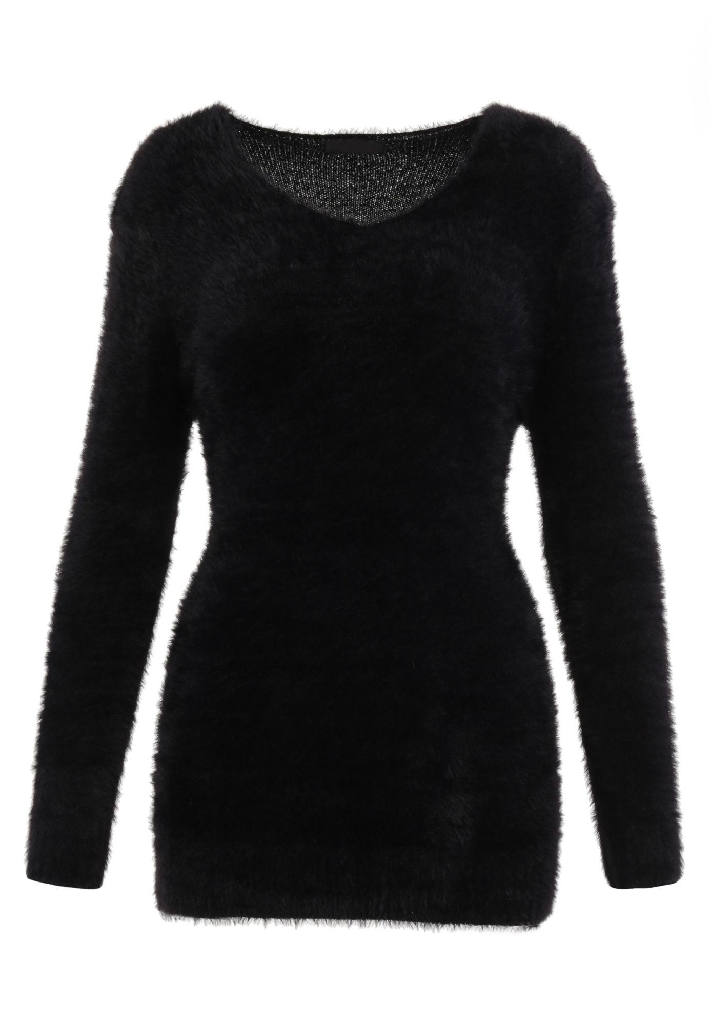 

Born2Be Czarny Sweter damski M/L Zima