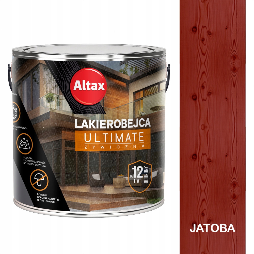 Altax lakierobejca do drewna Ultimate żywiczna 2,5L Jatoba 12 lat ochrony