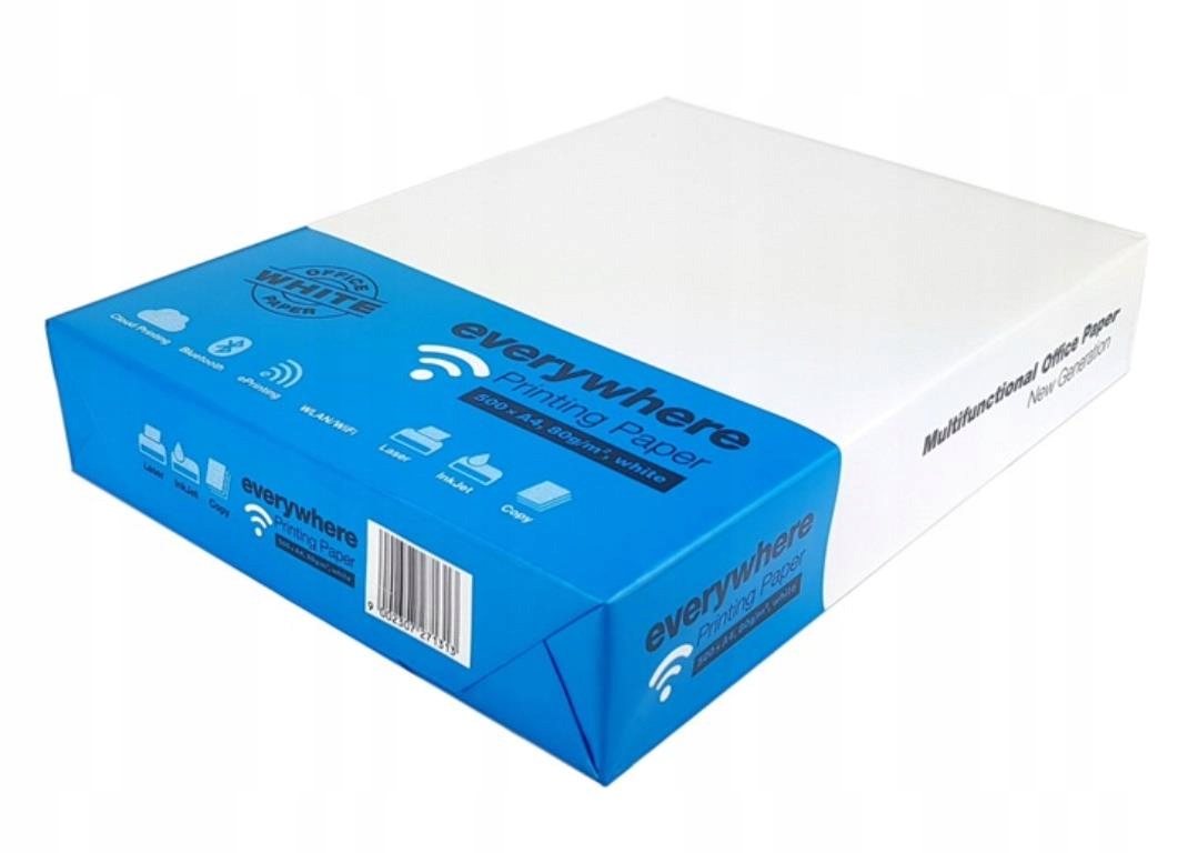 

Papier Ksero A4/80G A'500 Everywhere Bialy