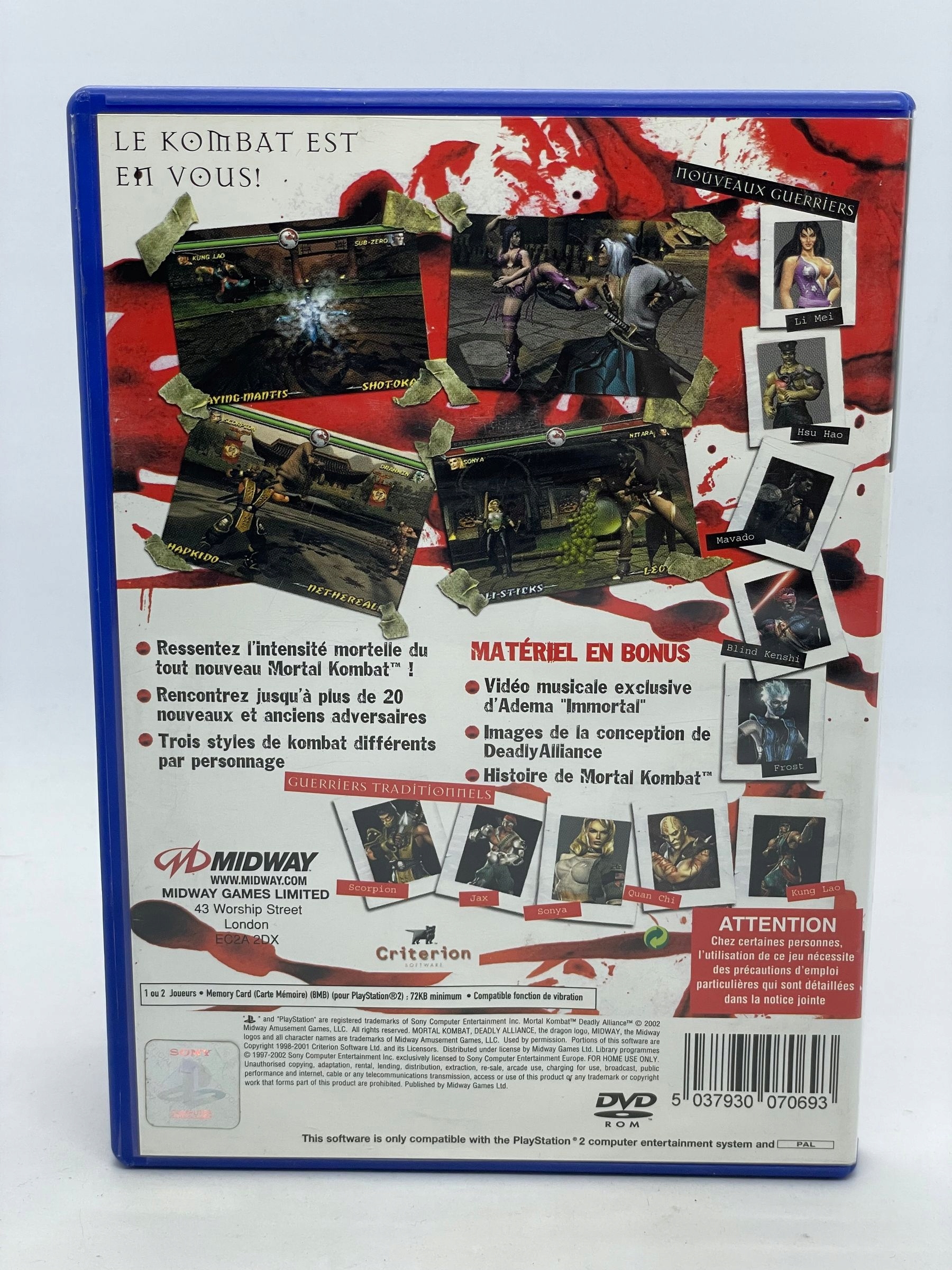 Gra Mortal Kombat Deadly Alliance PS2 Tematyka bijatyki