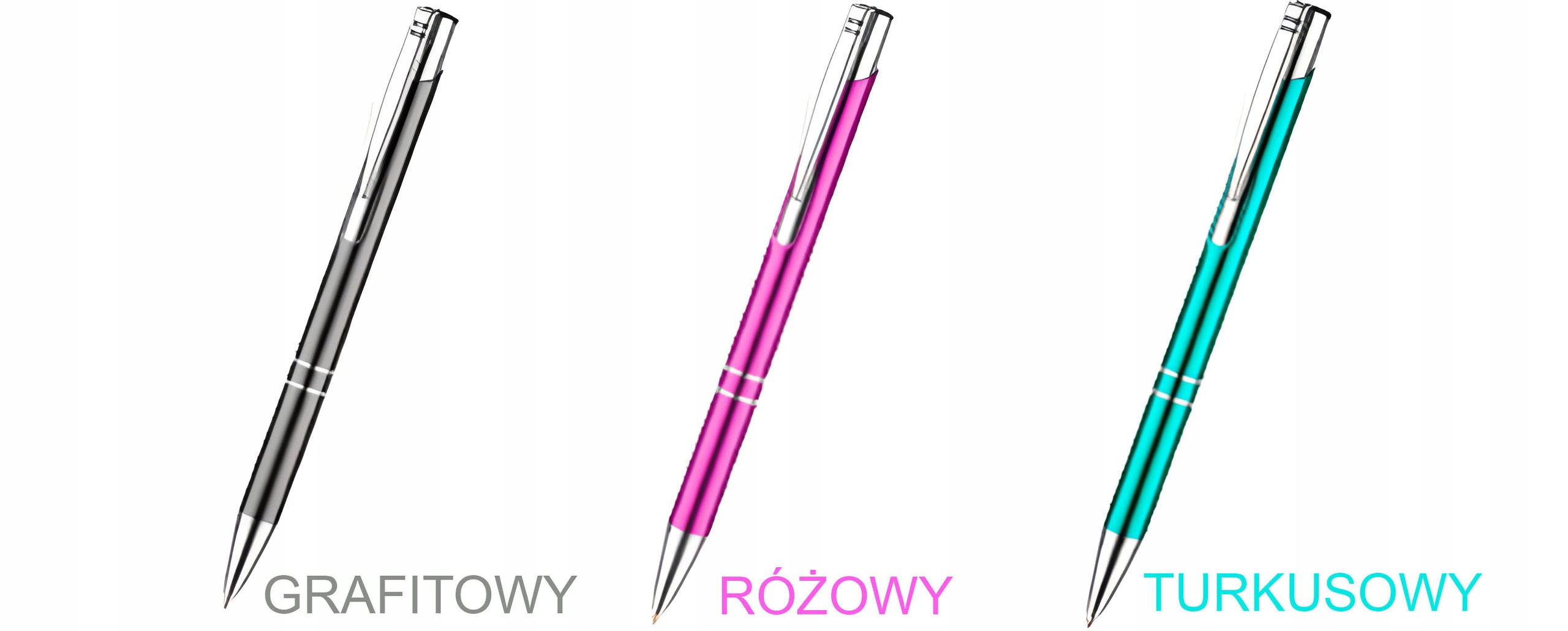 DŁUGOPISY REKLAMOWE Z GRAWEREM LOGO NAPISEM 100SZT Liczba sztuk w ofercie 100