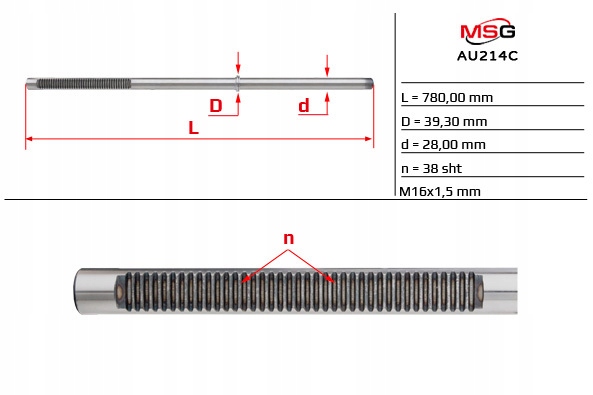 Ozubená lišta převodovky řízení Audi A4 04-08, Audi A4 00-06
