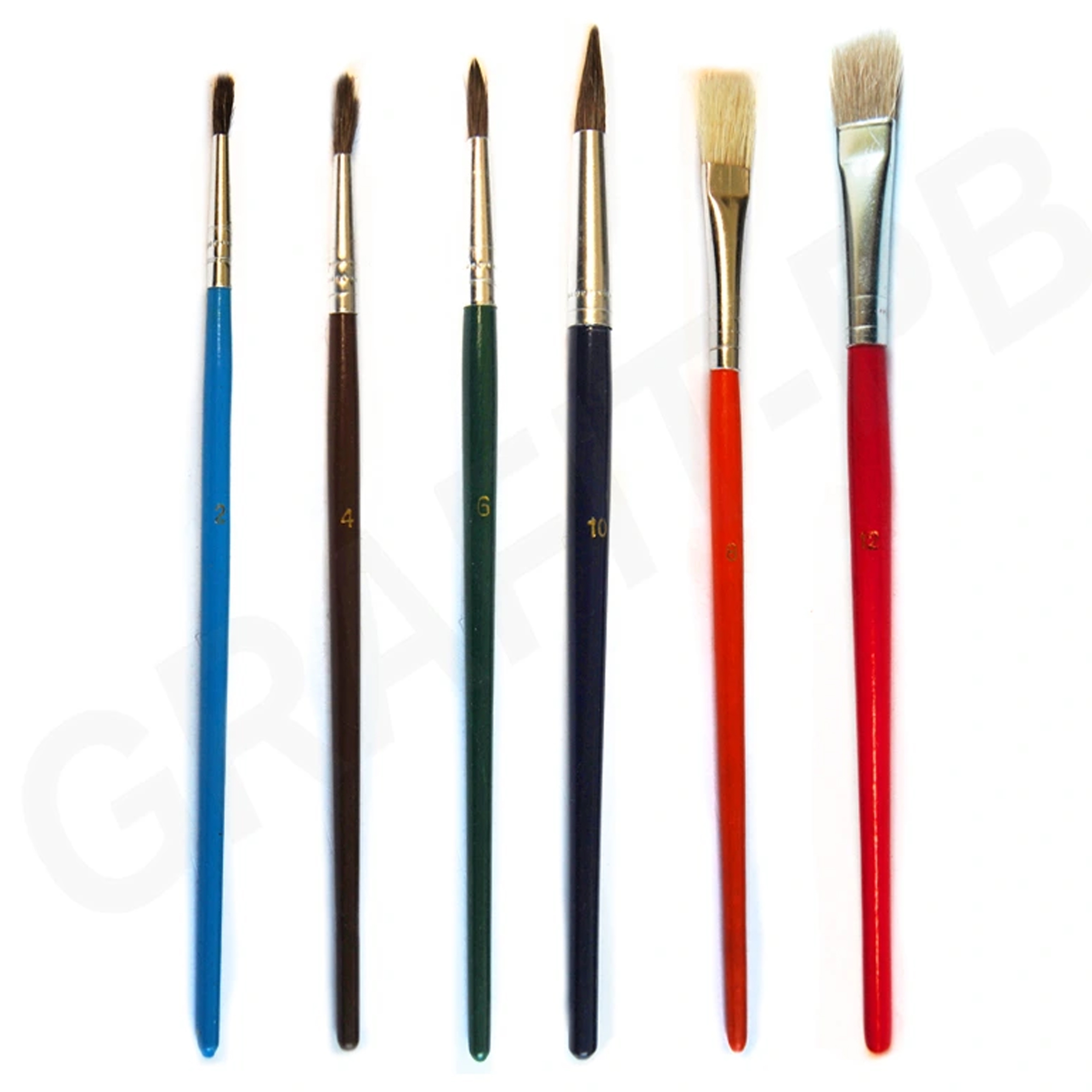 PĘDZELKI KOLOROWE SZKOLNE UNIWERSALNE 6 SZT VISTAR Marka Vistar