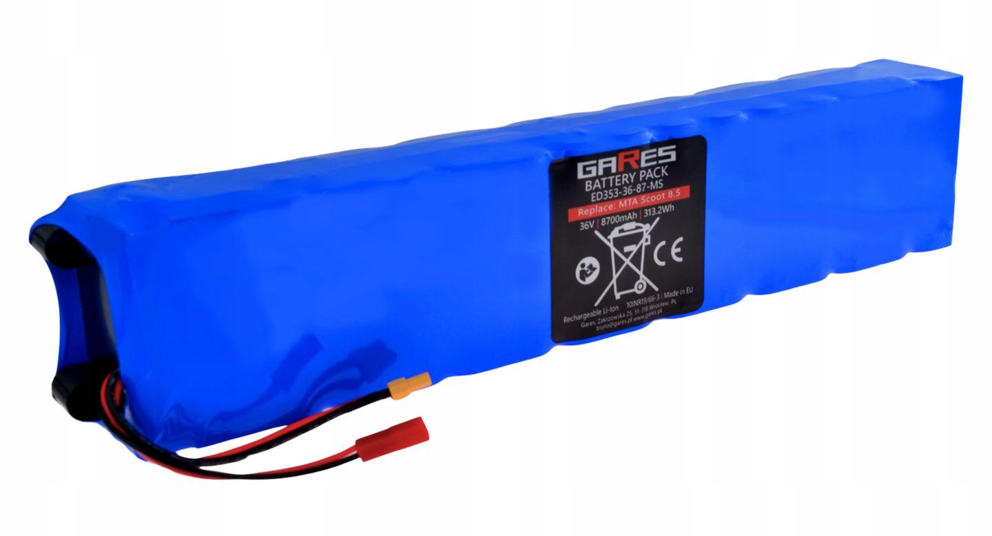 Akumulátor Gares pro koloběžku Motus Scooty 8.5, zástrčky XT30 SYR-2P 36V 8,7Ah