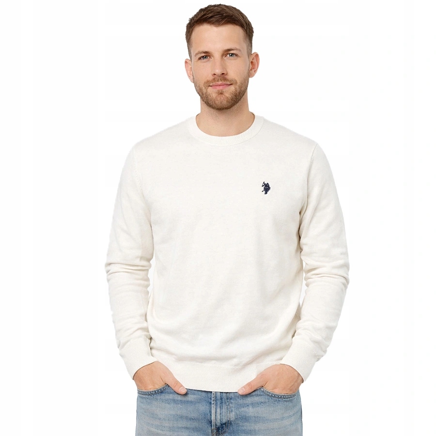 Pánský svetr U.s. Polo Assn. Leon US42 173 001 000062 Bílý