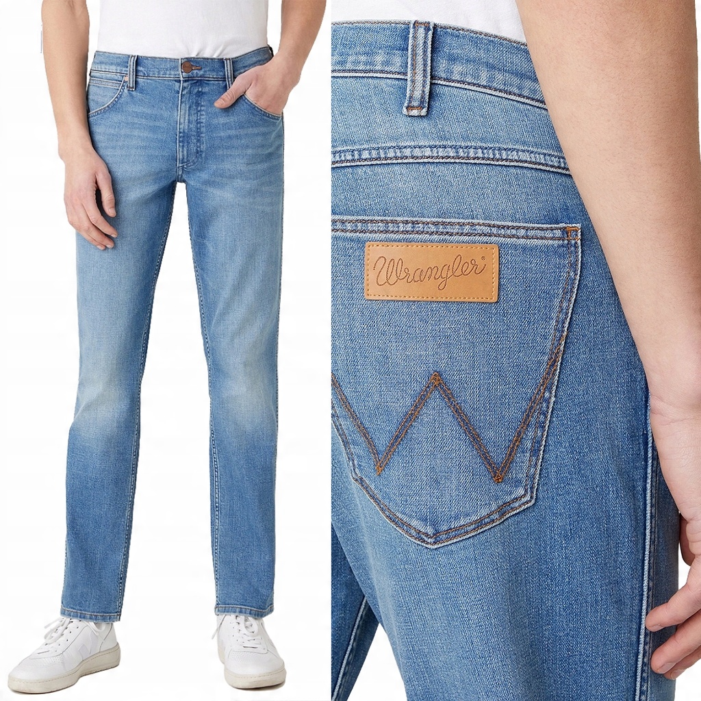 

Wrangler Greensboro Hemp Town Niebieskie W35 L34