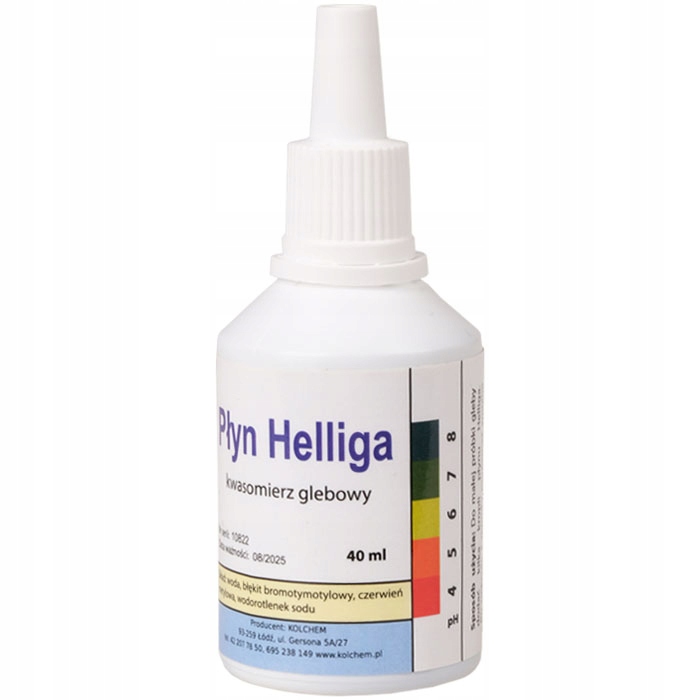 

Płyn Helliga Kwasomierz Miernik Test Ph Gleby 40ml
