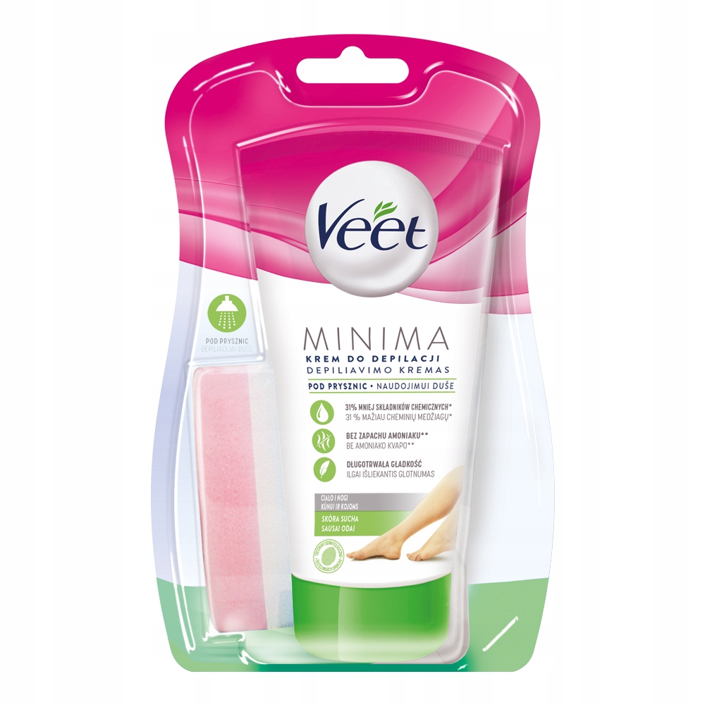 

Veet krem depilacja pod prysznic Skóra Sucha gąbka
