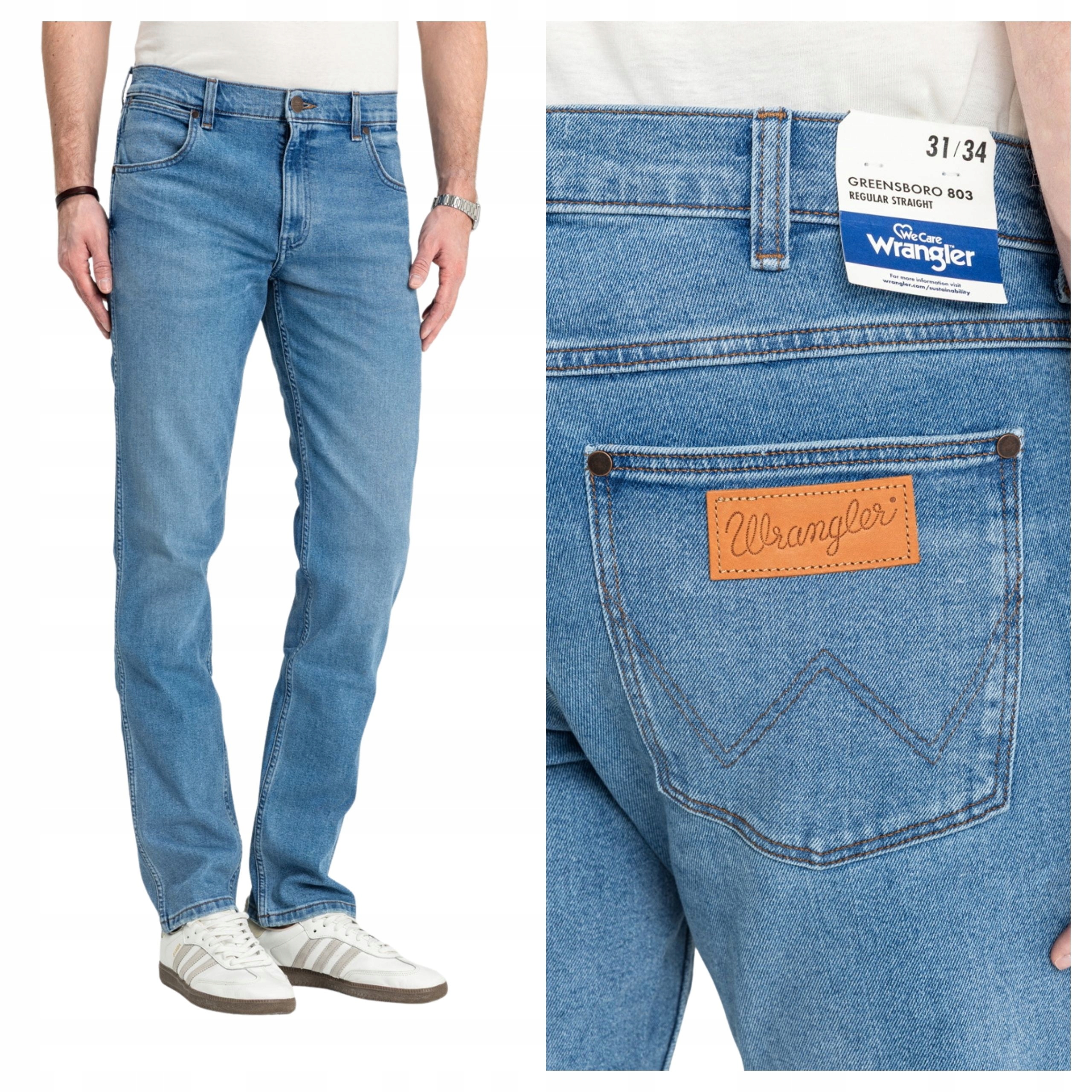 Wrangler Greensboro Pánské džíny Jednoduché Klasické Regular Fit W32 L34