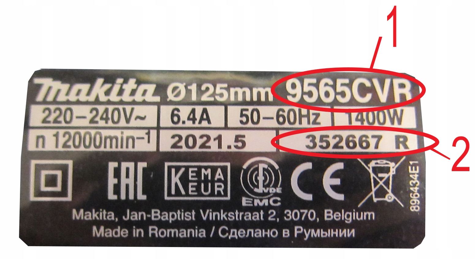 965531121 USZCZELKA DCS6401 DCS7900 DPC7301 Marka Makita