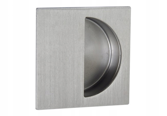 

Uchwyt drzwi wpuszczany kwadratowy kryty stal Inox