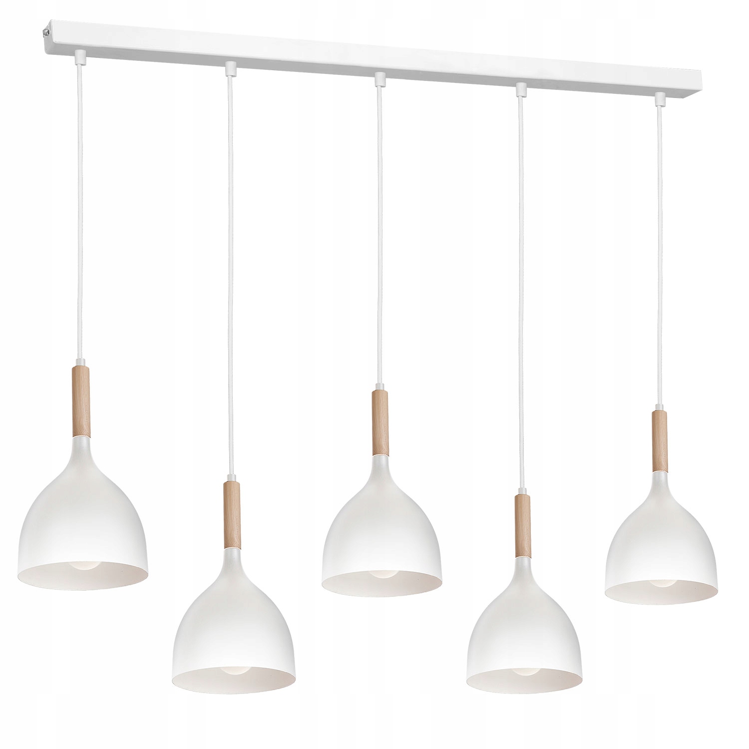 Závěsná lampa Luminex Noak wood 5 světelné body E27
