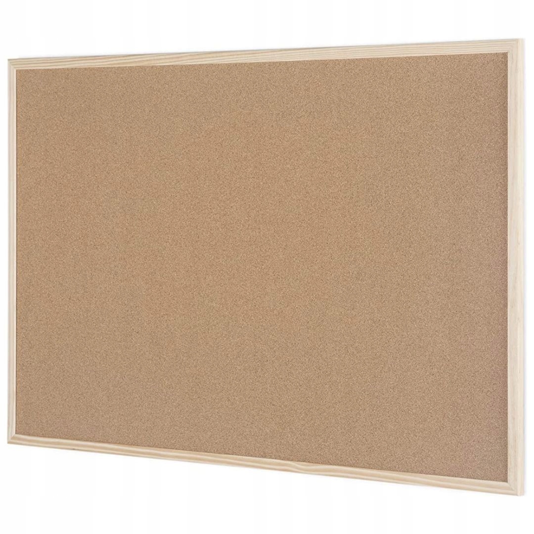 TABLICA KORKOWA DO PRZYPINANIA 40x60 60x40 DREWNIANA RAMA ZESTAW PINEZKI Marka Bi-Office
