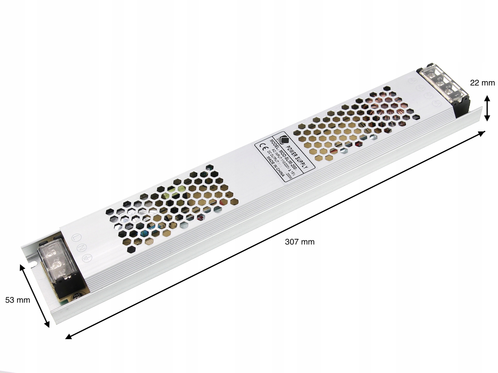 24V ZASILACZ LED MONTAŻOWY 200W 8,3A SLIM CCT Kod producenta MOD-SLIM-200