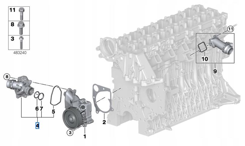 BMW OE Termostat 3 5 6 7 X3 X5 M47N M57N M57N2 ASO Numer katalogowy części 11517805811