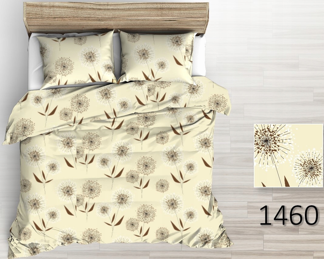 Pościel Z Kory Kora 160X200 Bielawa Bawełna 100% Ekri Beżowe Dmuchawce