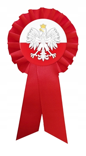 

Godło Kotylion Polski na Marsz Niepodległości